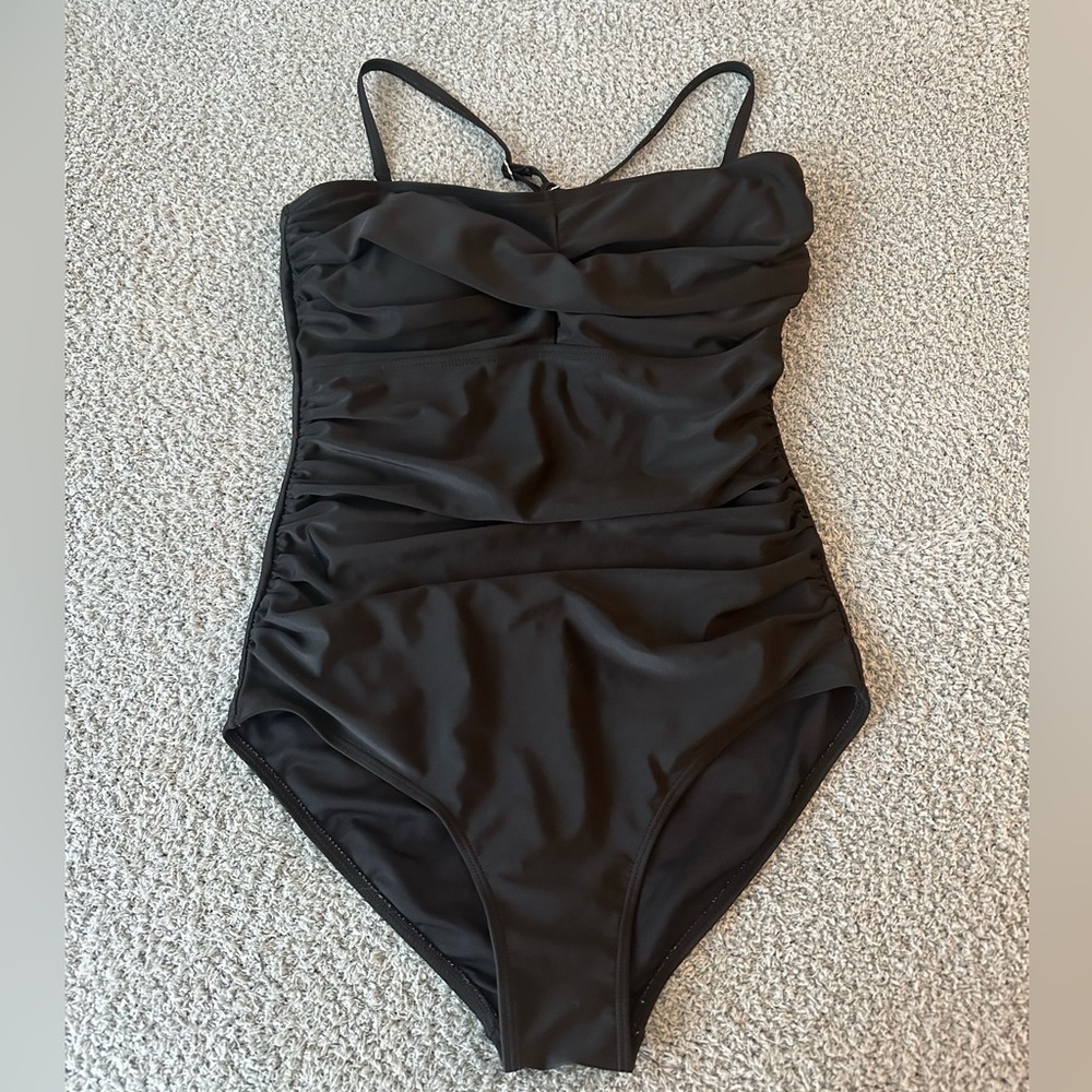Elegant Black One-Piece Swimsuit
